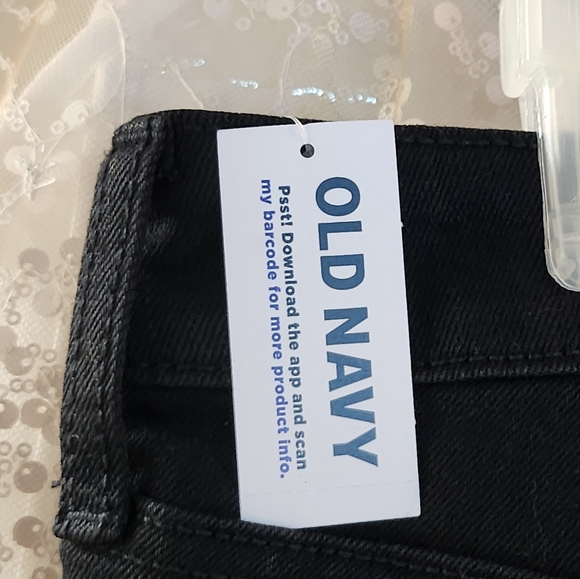 Old Navy Women's High Rise Loose Black Jeans NWT. 14 short - Picture 11 of 12
